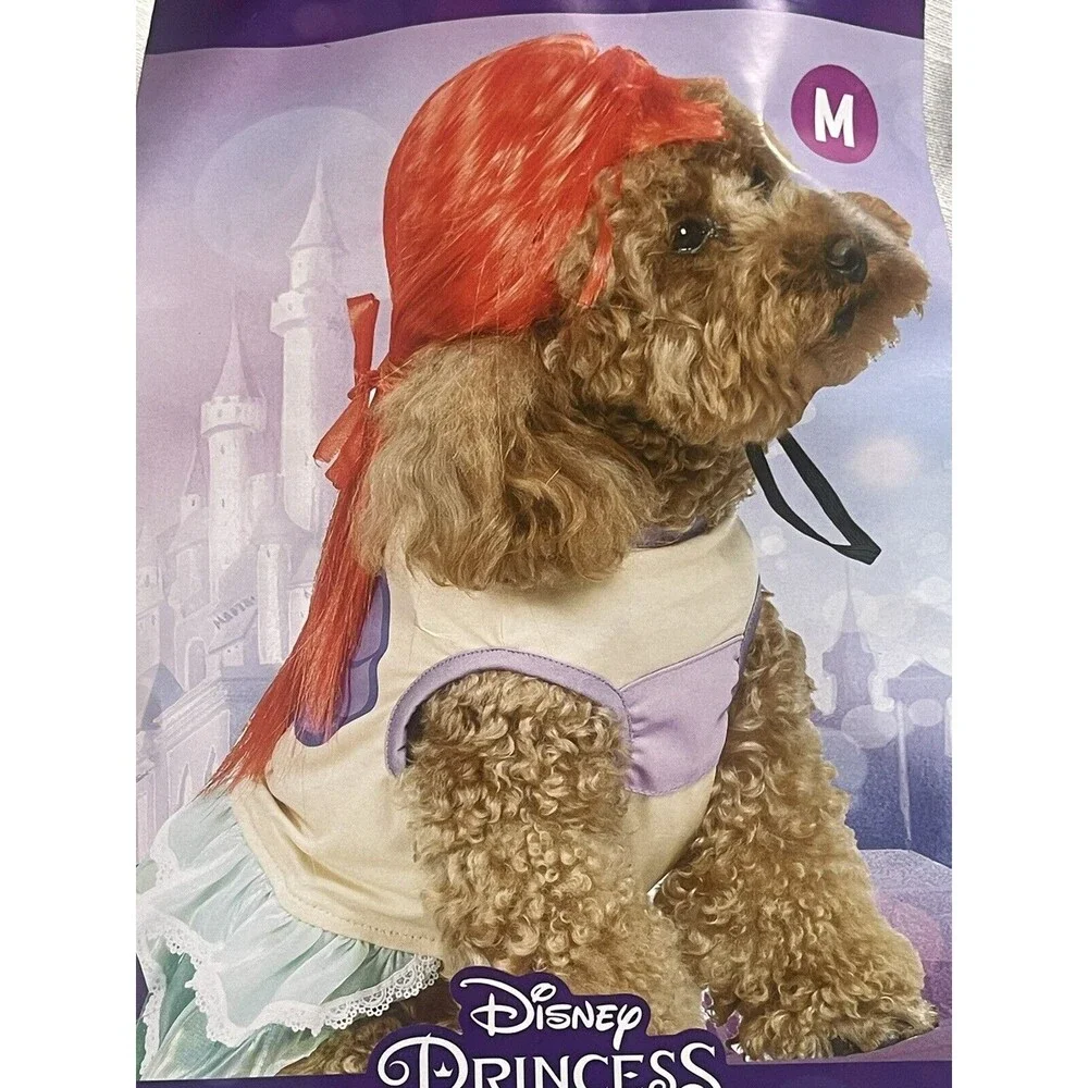 Disney Princess Aerial The Little Mermaid Pet Halloween Apparel Costume Sz M New